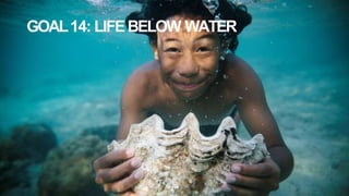 GOAL14: LIFEBELOW WATER
 