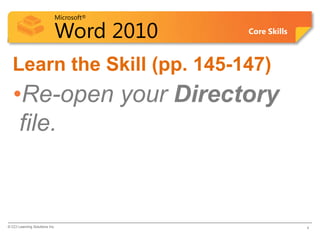 Word Lesson 7C PPT | PPTX