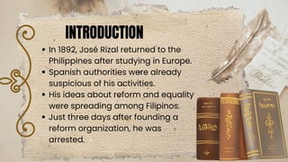 José Rizal's Exile in Dapitan: Causes and Impact on Filipino ...