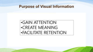 Purpose of Visual Information
 