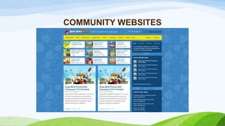 COMMUNITY WEBSITES
 