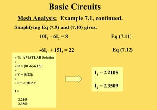 mesh analysis | PPT