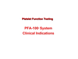 platelets therapy | PPTX