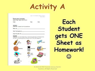 © 2012 Citi-NIE Financial Literacy Hub for
Teachers, All Rights Reserved
 