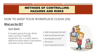 Sort Involves Classification Process Seiri Lesson 7_Practice Occupational Health and Safety Procedures (LO2) | PPTX
