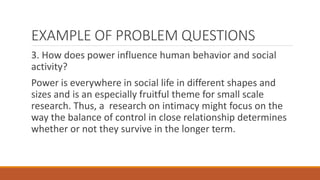 Lesson 7 stating research questions | PPTX