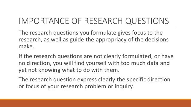 stating research questions brainly