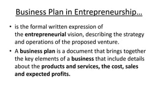 writing a business plan | PPTX