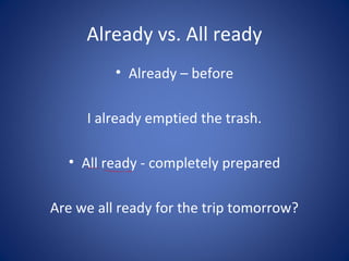 Lesson 8.1 homophones | PPT