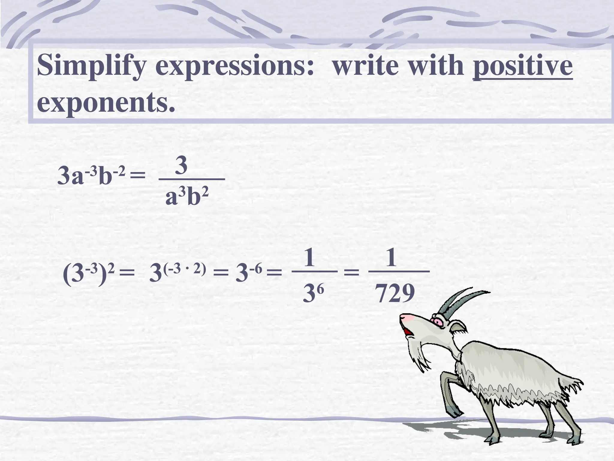 Lesson 8.2 - Negative and Zero Exponents.ppt
