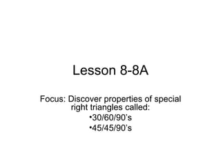 Lesson 8-8A ,[object Object],[object Object],[object Object]