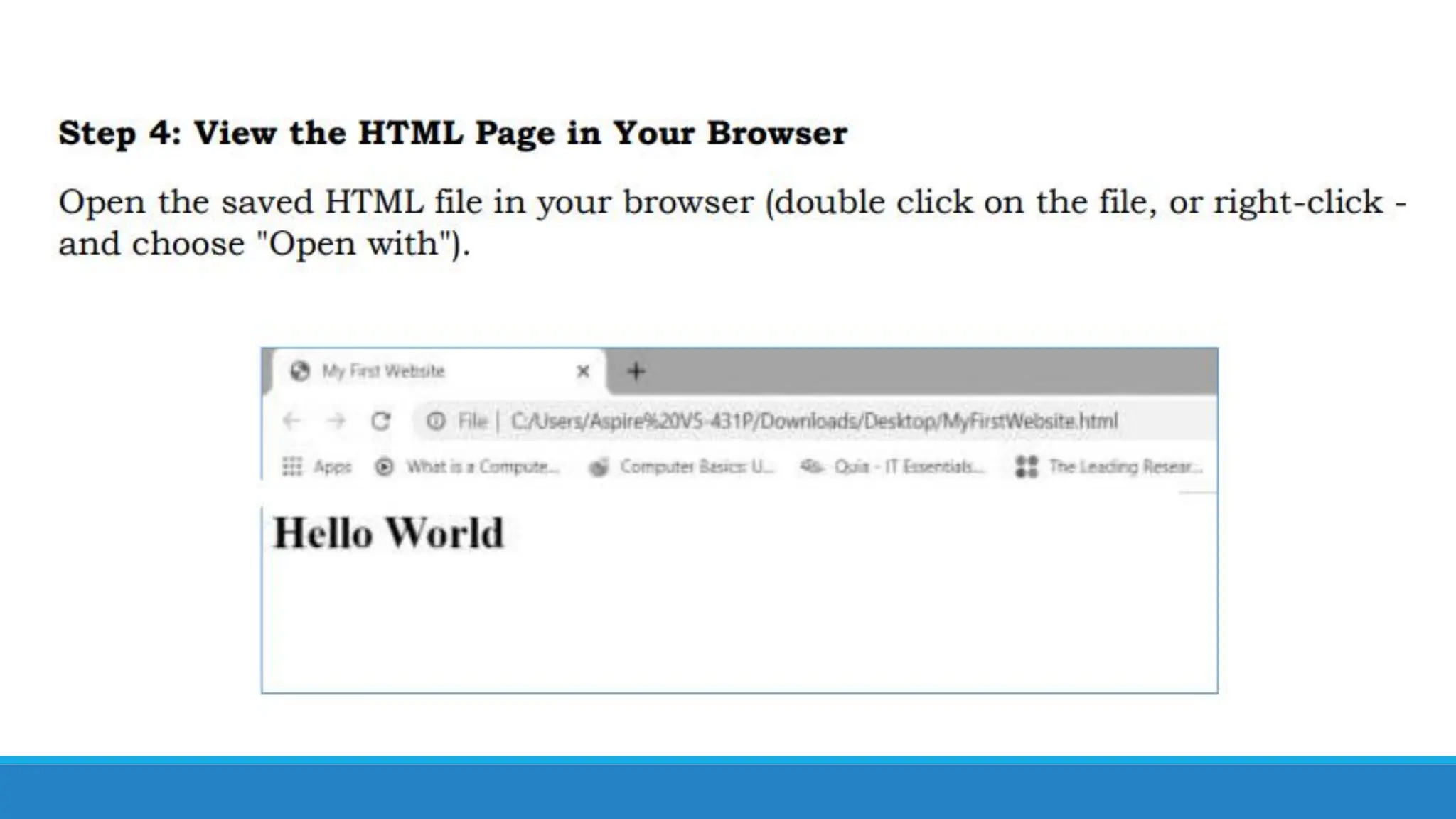 EmpTech Lesson 8 - Basic Web Page Creation