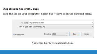 EmpTech Lesson 8 - Basic Web Page Creation | PDF