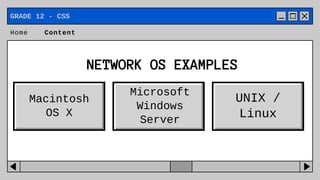 SHS CSS TOPIC: NETWORK OPERATING SYSTEMS | PDF