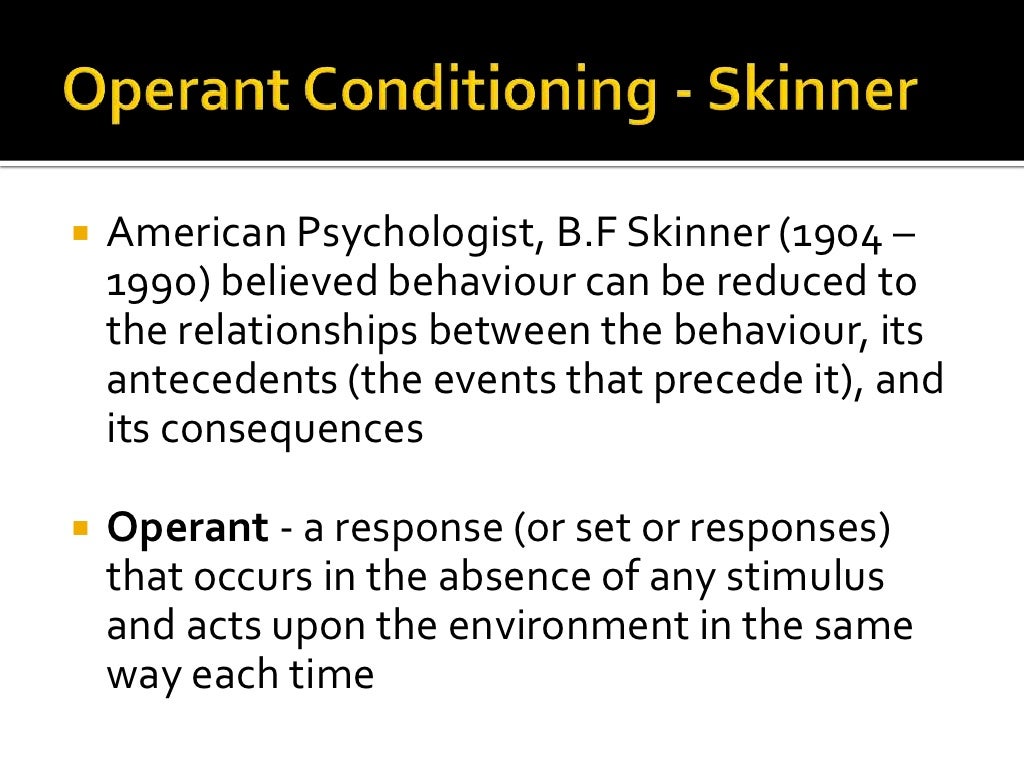 Lesson 8 operant conditioning