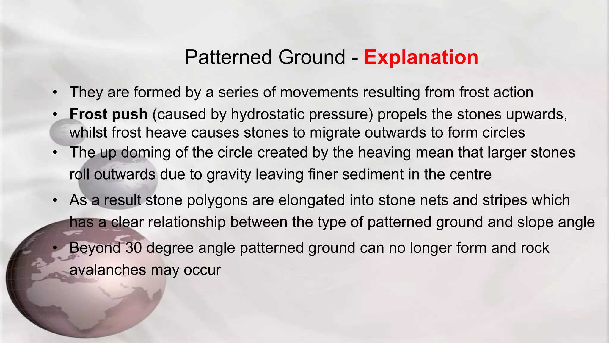 Lesson 8 periglacial processes and their landscapes and landforms | PPTX