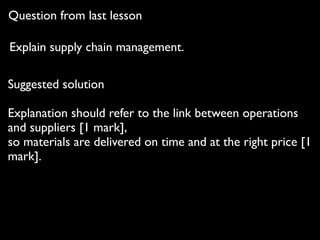 Lesson 8 the management of quality | PDF