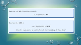 Lesson 8 triangular numbers | PPTX