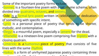 Epode Example LESSON 8 ELEMENTS OF POETRY SAMPLE PPT.pptx