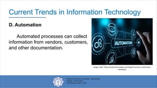 Current Trends and Emerging Technologies in Information Technology for ...
