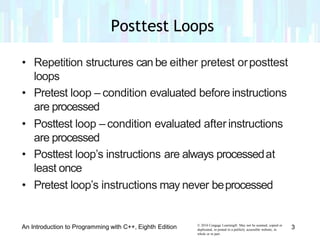 Lesson 8 more on repitition structure | PPT