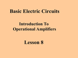 operational amplifier basics introductio | PPT