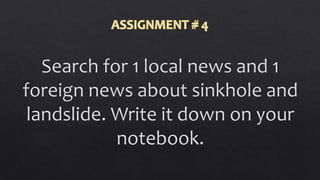 Other Geological Hazards