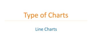 Type of Charts
Line Charts
 
