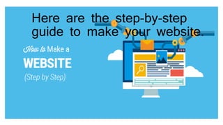 Web Page Lesson LESSON 8: WEBSITE MAKING | PPTX