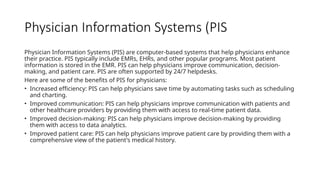 Lesson 9: Hospital Information System (HIS) | PPTX