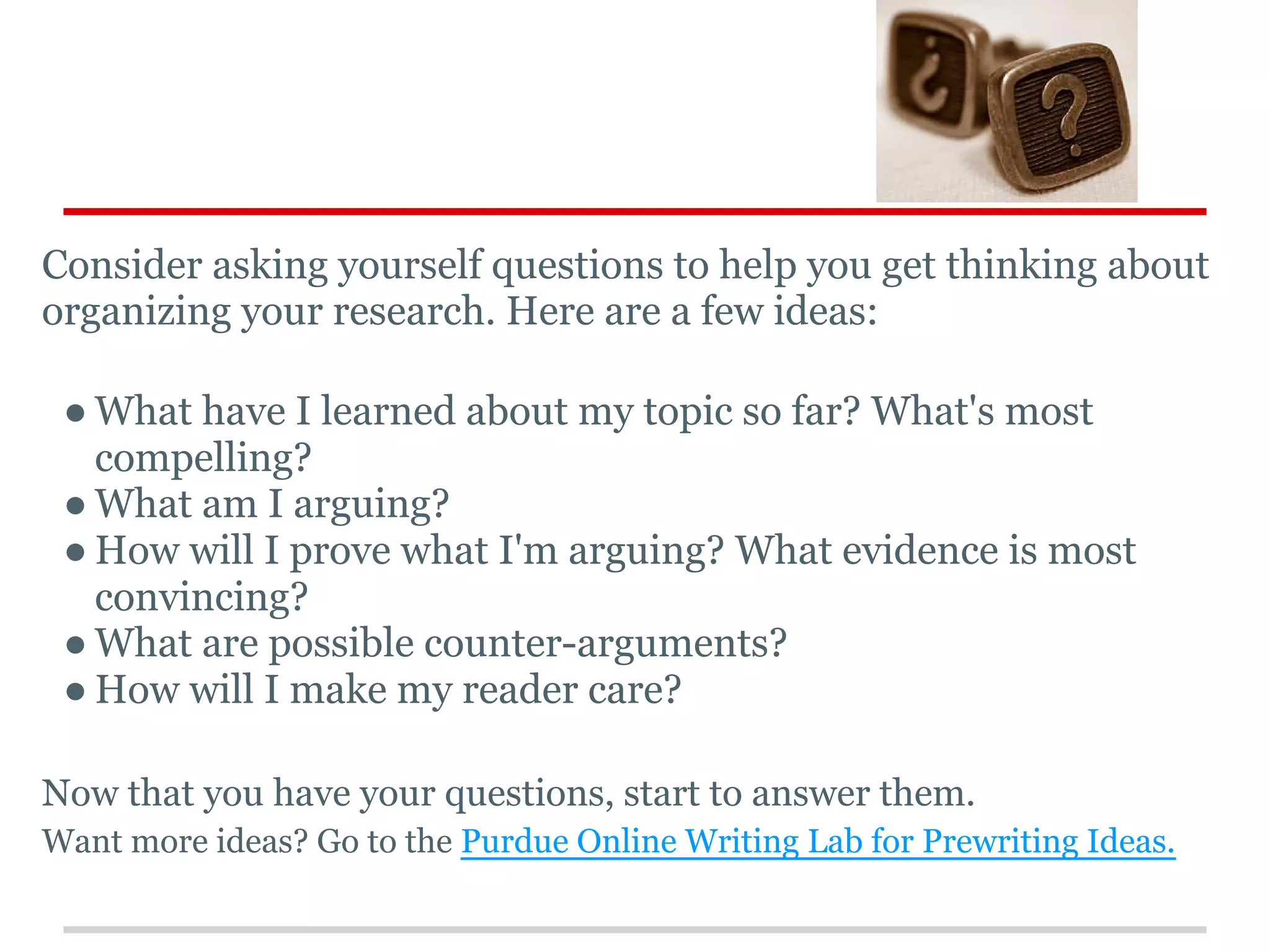 Prewriting, Brainstorming and Outlining | PDF