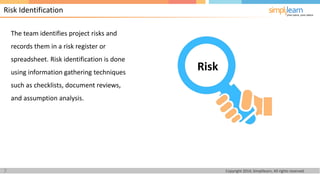 PMI-ACP Lesson 9 Agile Risk Management | PDF