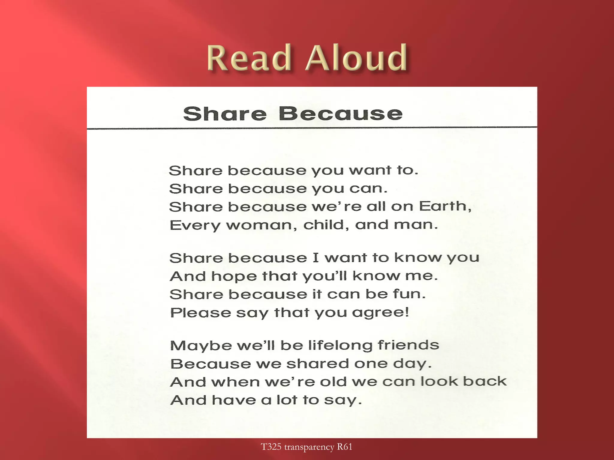 T325 transparency R61 
 