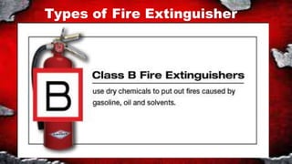 Types of Fire Extinguisher
 
