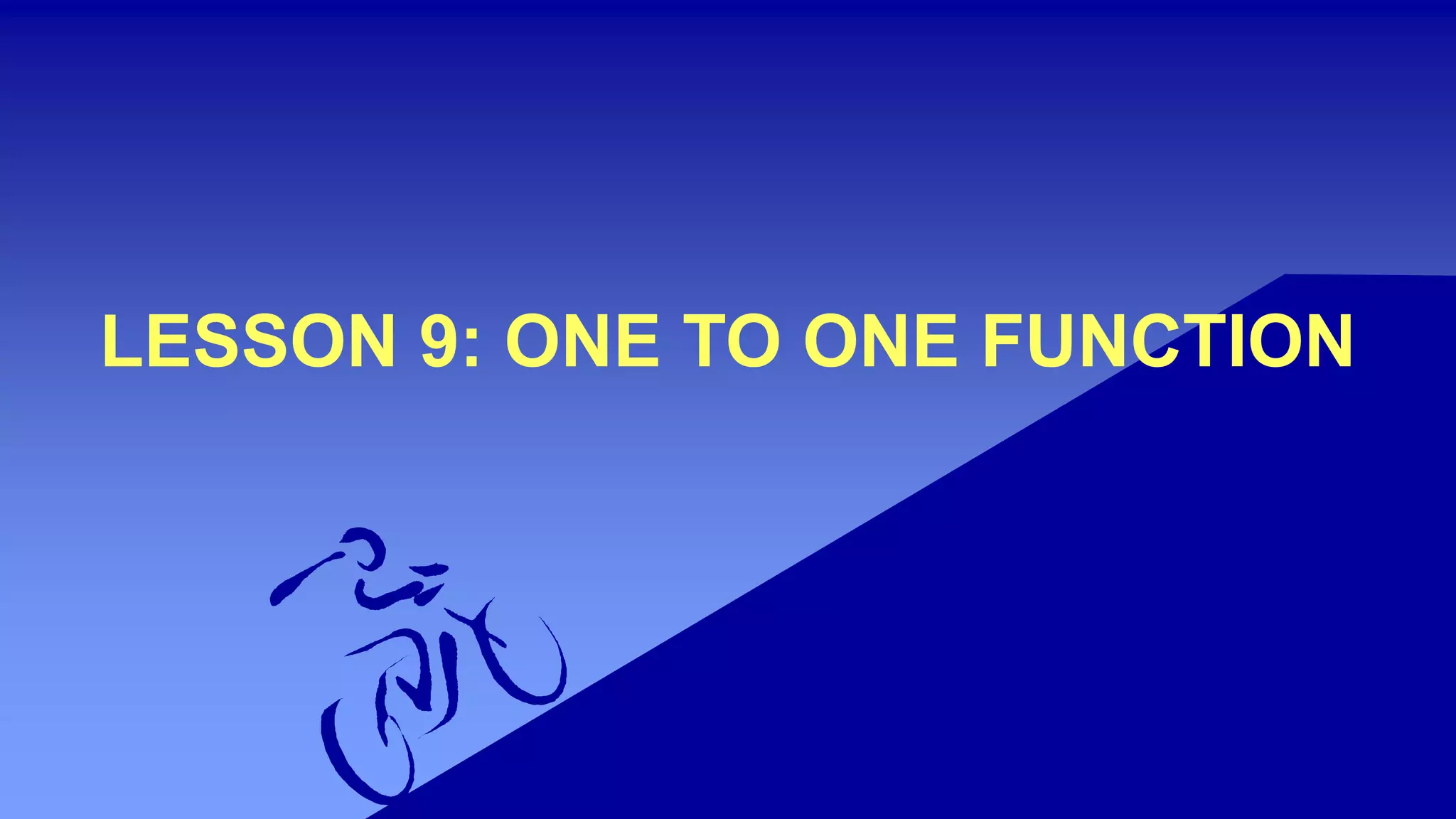 one to one function | PPTX