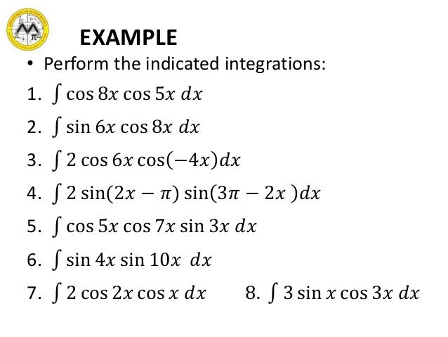 2 Sin 6x Cos 6x 3 Sin 4x Cos 4x Lesson 9 transcendental functions