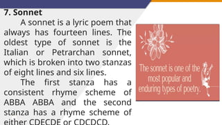 LESSON 9 TYPES OF POETRY AND EXAMPLES.pptx