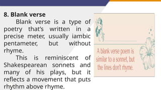 LESSON 9 TYPES OF POETRY AND EXAMPLES.pptx