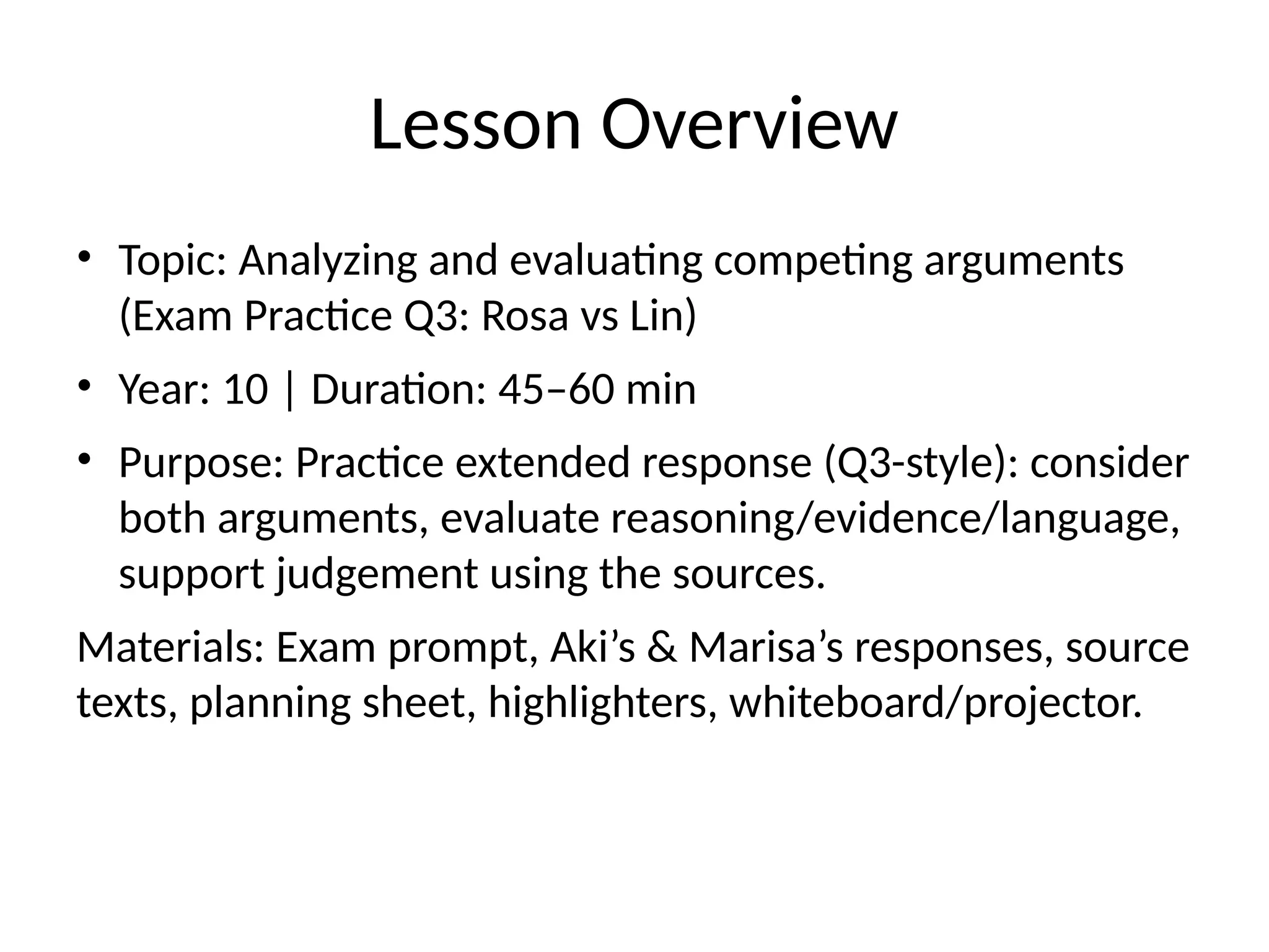 Lesson_Analysing_and_Evaluating_Arguments_Rosa_vs_Lin.pptx