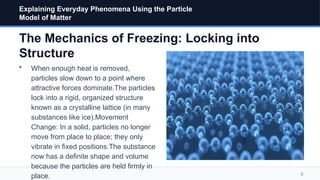 Explaining Everyday Phenomena Through the Particle Model of Matter ...