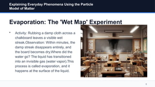 Explaining Everyday Phenomena Through the Particle Model of Matter ...