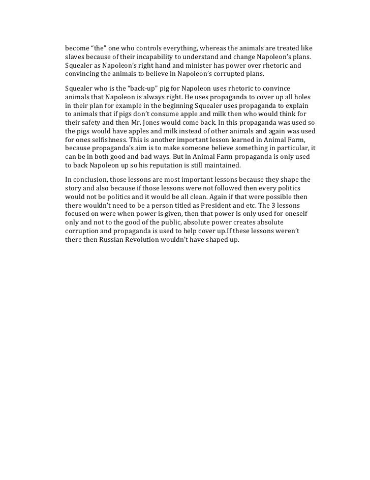 Sample Answers - Animal Farm (Grades 9–1)