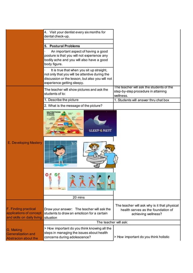 Lesson Exemplar Mapeh 7 Health Lesson Exemplar Mapeh 7 Health