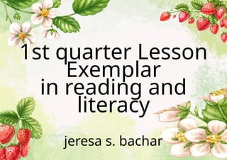 Lesson Exemplar covers for folders to label | PPTX