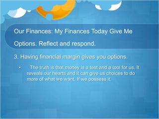 Biblical Case Study : Job ( 1,19:25-27)It’s interesting . Job’s response to the loss of nearly all his material wealth was to worship. Somehow, Job declaring His Lordship over his life. He knew that worship welcomed Kingdom power into his circumstances. Job had a very different view of his circumstances than his friends did. He saw what God saw. What enabled  him to do so?