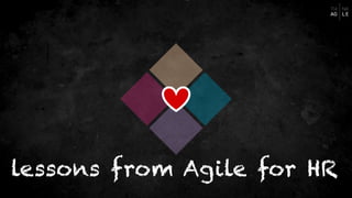 lessons from Agile for HR
 