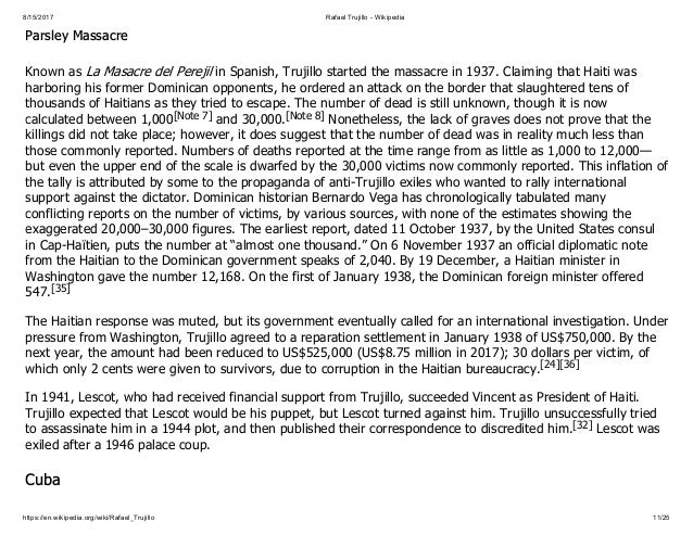 Lesson From Dominican Dictator Rafael Trujillo Lesson From Dominican Dictator Rafael Trujillo