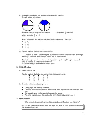 Lesson guide gr. 3 chapter ii -rational numbers, fractions v1.0 | PDF