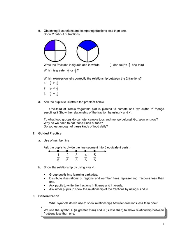 Lesson guide gr. 3 chapter ii -rational numbers, fractions v1.0