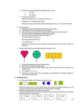 Lesson guide gr. 3 chapter ii -rational numbers, fractions v1.0 | PDF